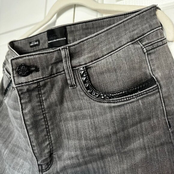 WHBM High-Rise Croc Skinny Ankle Jeans - Picture 5 of 10